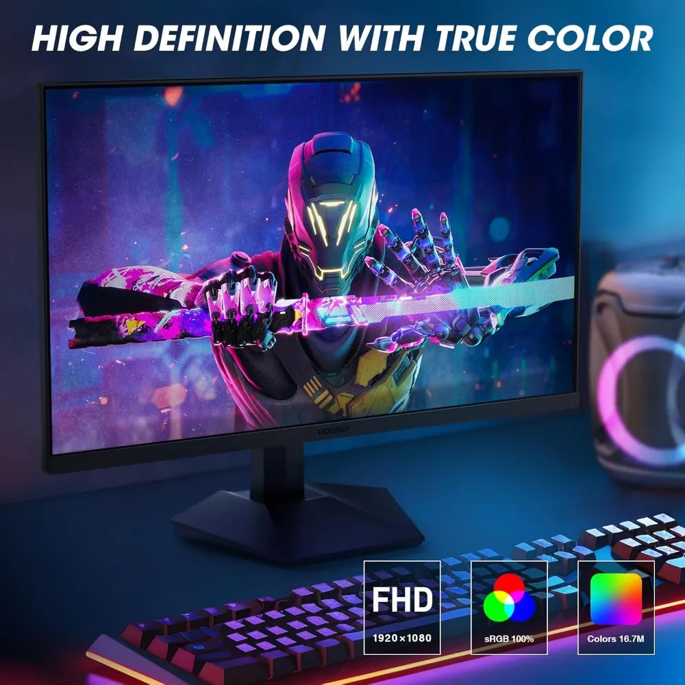 27 Inch Gaming Monitor 240hz, 1ms, FHD 1920x1080, 90% DCI-P3, 100% sRGB Color Gamut, Adaptive Sync Compatible 5