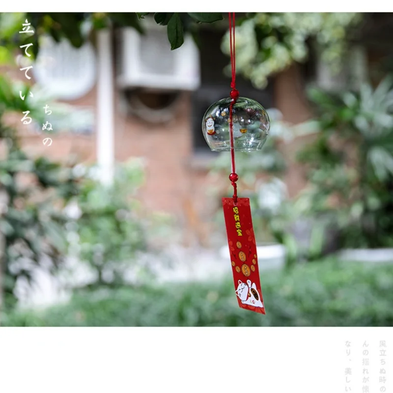 Japanese Wind Bell Handmade Wind Chimes Glass Furin Home Decors Spa Sakura Kitchen Office Decor Cherry Blossom Pattern 1pcs wind bell wind chimes wind chime
