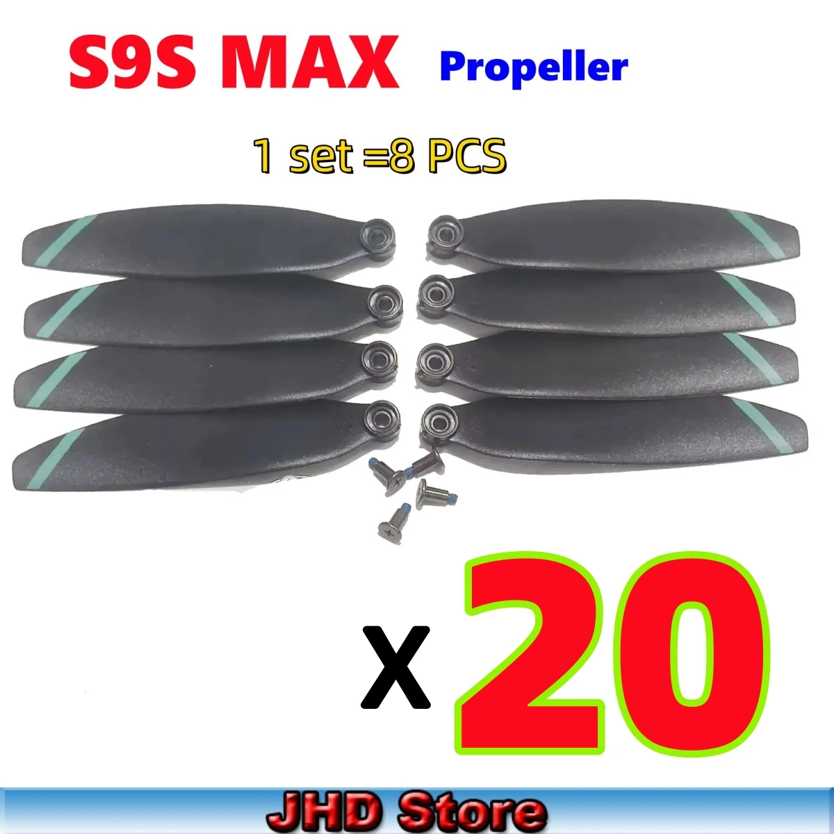 Drone propeller drone propellers drone propeller blades propeller replacement parts JHD Original S9S MAX Propellers LSRC S9S/S9SPro Drone Spare S9S Paddles Accessories Parts Leaf