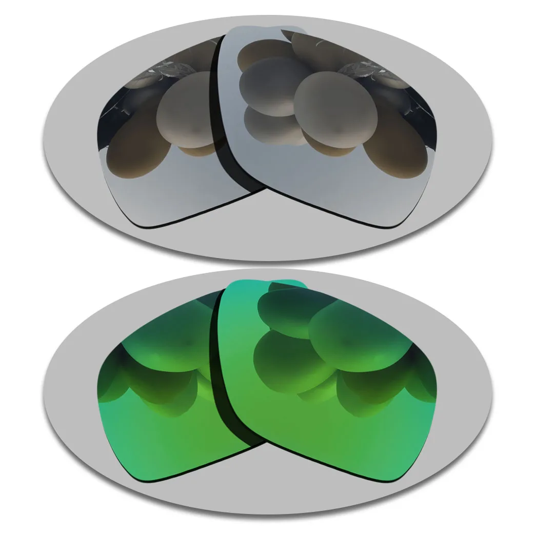 

Silver&Green Lenses Replacement For-DISPATCH 1 Polarized Sunglasses