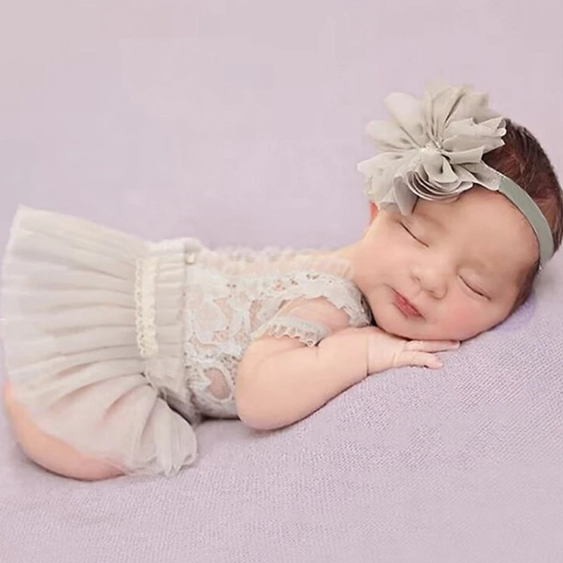 

K5DD кружевной комплект одежды для маленьких девочек, кружевной комбинезон для маленьких девочек, подарок для фотографий первого