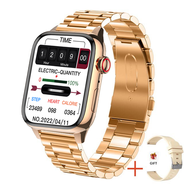 New Women Smart Watch Men 1.69" Full Touch Screen Bluetooth Call Health Reminder Fitness Tracker IP67Waterproof Smartwatch