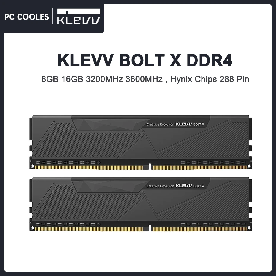 kor boliger Knurre KLEVV BOLT X DDR4 8GB/16GB 3200MHz 3600MHz Gaming Memory with SK Hynix  Chips 288 Pin DIMM Overclocking RAM 1.35V Memoria| | - AliExpress