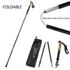 2Pcs Lightweight Trekking Sticks Canes Folding Climbing Poles Walking Poles 3-Folded Rod Cane for Sitting EVA+Cork Handle Sticks 3