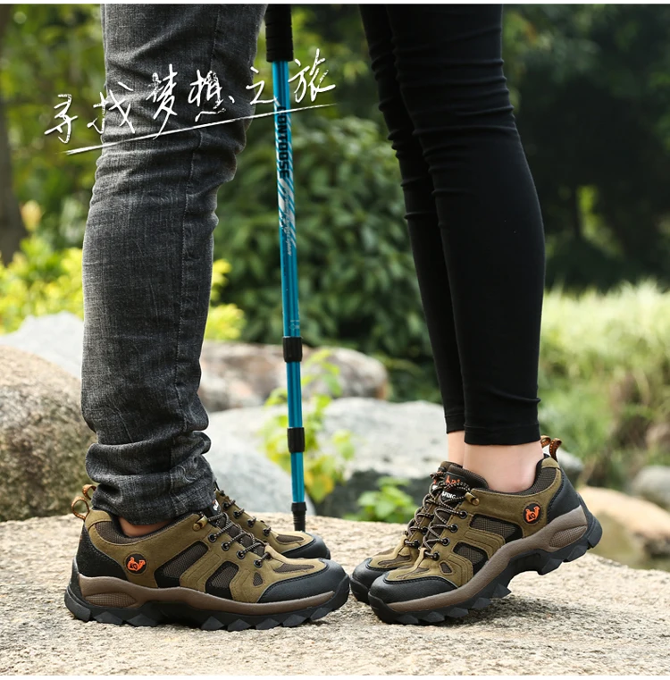 36-48 Outdoor-Sport-Offroad-Schuhe für Herbst und Winter, Bergsteiger-Schuhe für Paare, dicke Sohle, verschleißfest, rutschfester Sneaker – Detail 5