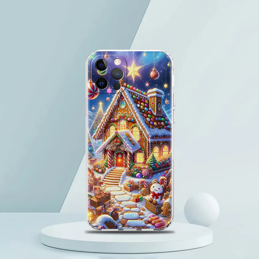 Neujahr Weihnachten weiche transparente Handyhülle für iPhone 16 15 14 13 12 11 Pro Max XR 8 7 Plus XS Max stoßfeste Hülle – Detail 6