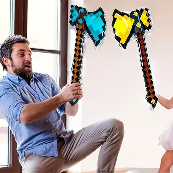 Pixel Style Gemstone Inflatable Swords 1