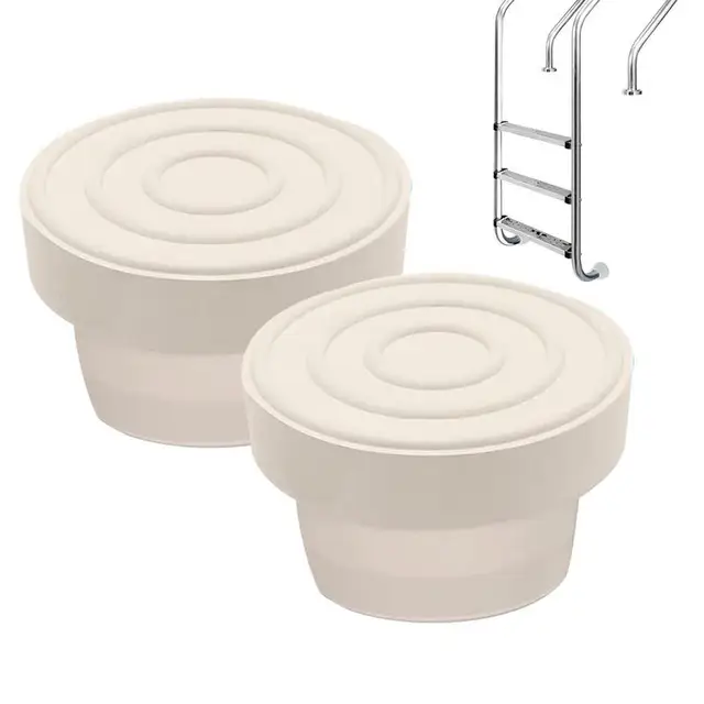 2 Darab Beépített Medence Létra Gumi Lökhárítók Swimmimg Vég Sapkák Csere Biztonsági Őr Kellékek