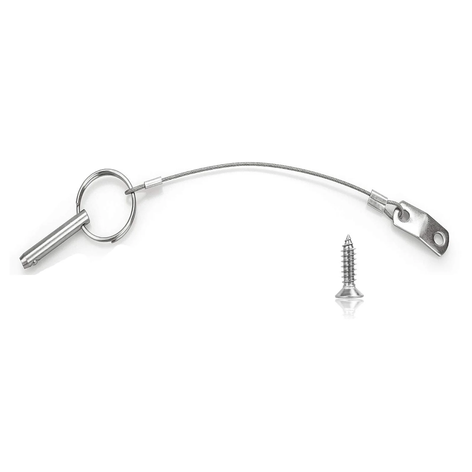 Quick Release Pin Bimini Top Pins with Lanyard, Diameter 0.25 Inch/6.3mm, Total Length 1.49 Inch/38mm ( 1 or 2) quick release pin bimini top pins with lanyard diameter 0 25 inch 6 3mm total length 1 49 inch 38mm 1 or 2