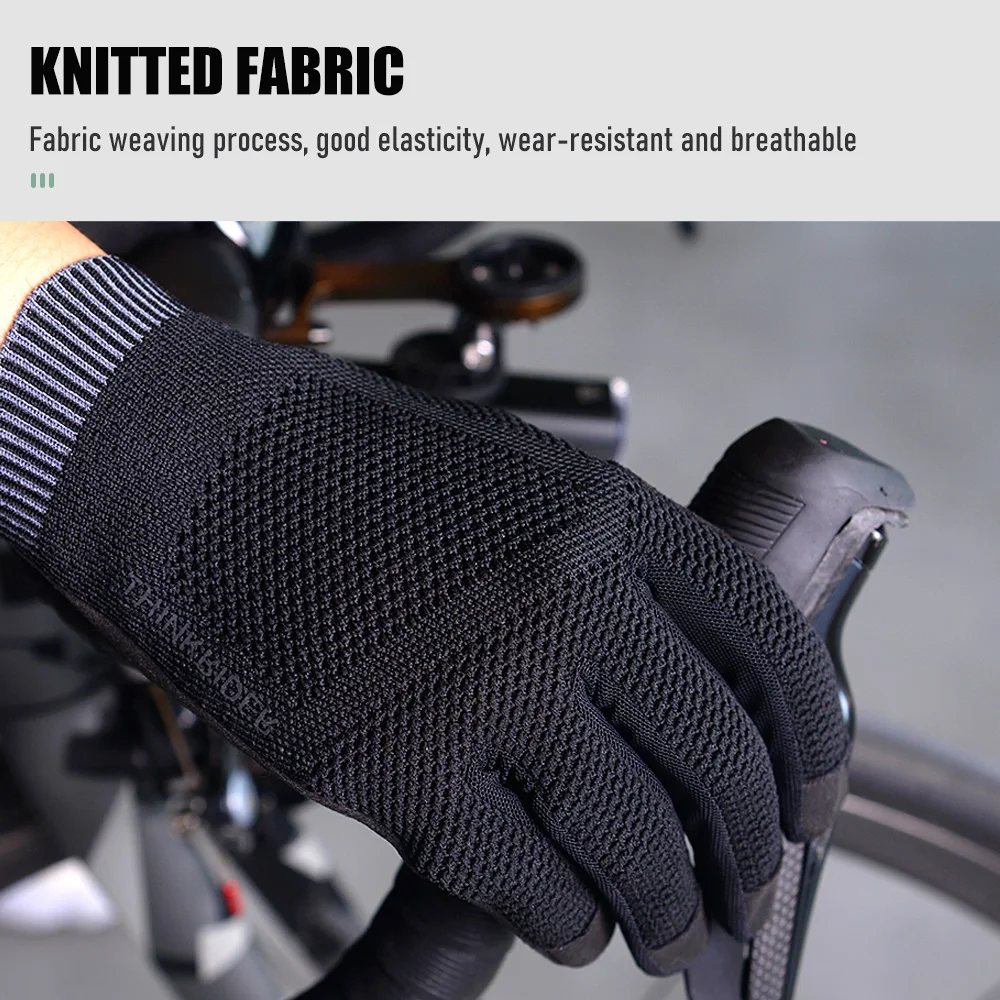 ThinkRider Cycling Gloves Winter Full Finger MTB Bike Bicycle Sports Gloves Men Women Knitted Gym Motorcycle Gloves 4