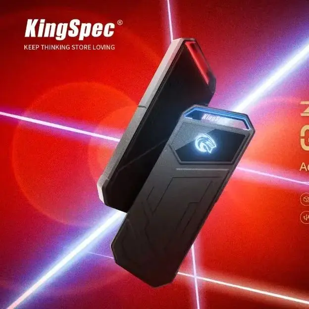Kingspec-nvme Ssd Externo 512gb 500gb Também Também Disco Rígido Usb tipo c Rgb 20gb Rgb para Laptop e pc - Imagem 5