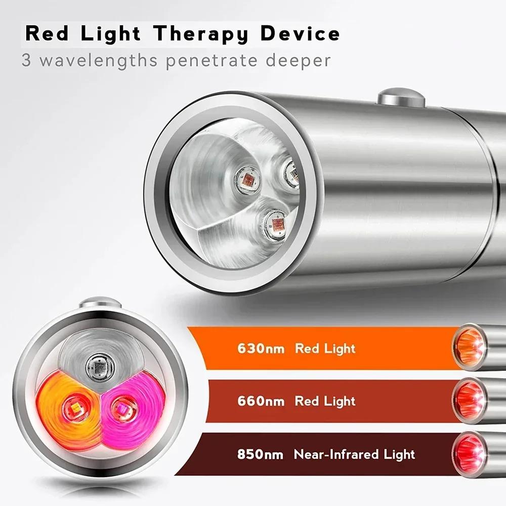 Premium Handheld Red Light Therapy Torch – Deep Tissue Pain Relief, Muscle Recovery & Skin Rejuvenation