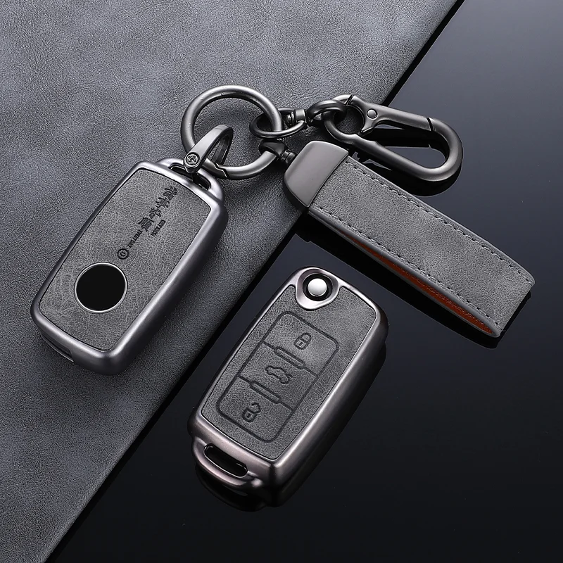 Portable Key Case For Volkswagen VW Polo Tiguan Beetle Caddy T5 Skoda Octavia Se