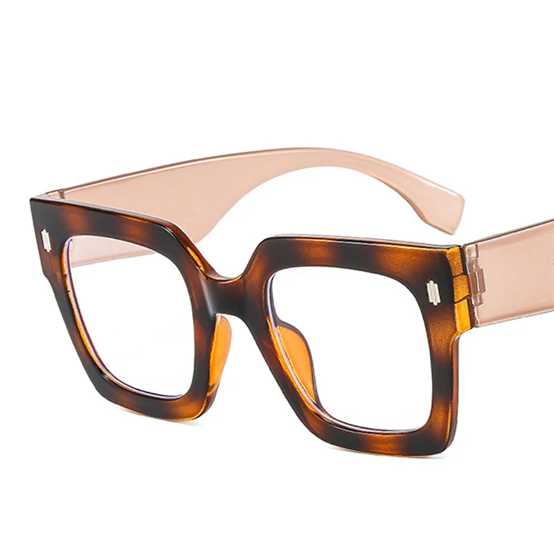 Oversized Square Big Glasses Frame Women Men Transparent Anti Blue Rays Optical Eyeglasses Male Vintage Gaming Computer Glasses anti blue light glasses eyeglasses frames anti radiation glasses eyewear frames women glasses fashion eyeglasses