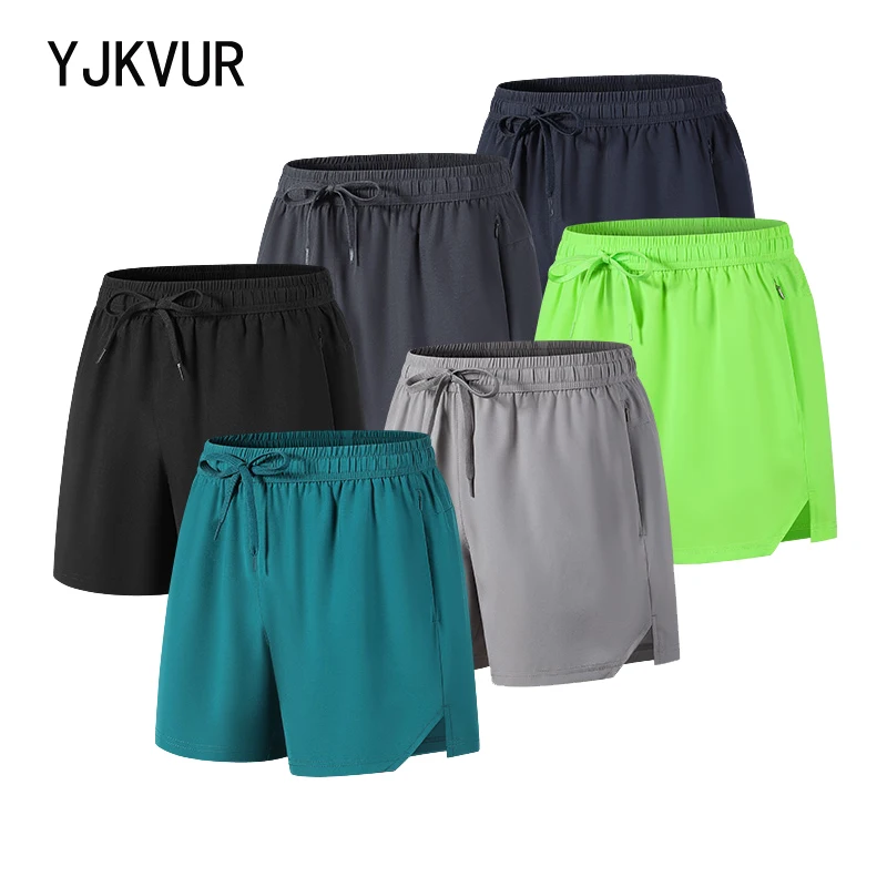 Yasumond Men's Athletic Shorts 5-Pack – Quick-Dry, Elastic Waist, Pockets – Black/Grey/Navy/Teal - View #8