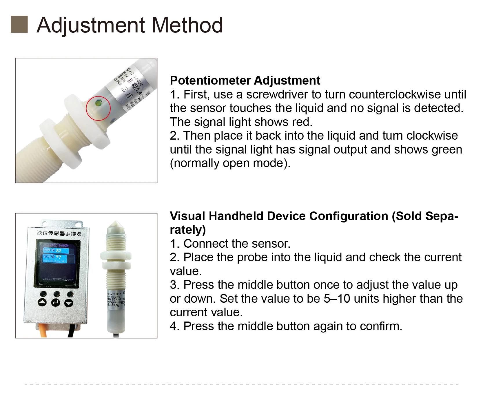 WCKP1404 Grease Level Switch Oil Level Sensor for Glue Dispenser Glue Filling Ma