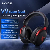 MCHOSE V9 Pro Gaming Headset, Over-Ear Quad-Mode Wireless Bluetooth Headphones for PC with Microphone (Delta Style) - Image 2