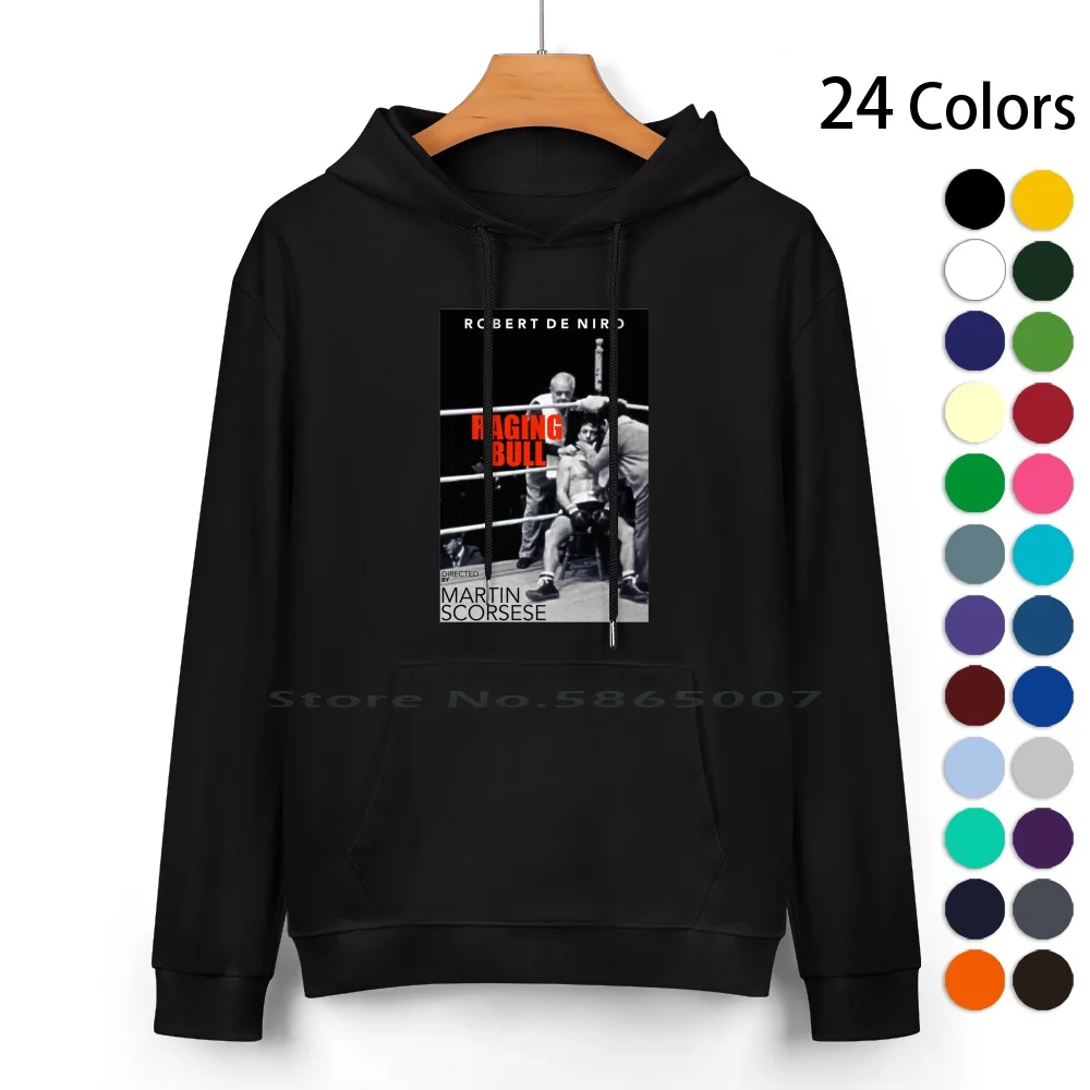Raging Bull 4 Felpa Con Cappuccio In Puro Cotone Maglione 24 Colori Raging Bull The 1943 Bull Film Alternativo Jack La Motta Scorsese