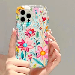 Elegant Floral Transparent Silicon Phone Case - Stylish and Durable Protection with Flower Design for iPhoneXR (JP17)