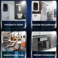 HYUNDA chauffe-eau électrique instantané chauffage rapide ménage salle de bain douche petite Machine de bain chauffe-eau de cuisine 2
