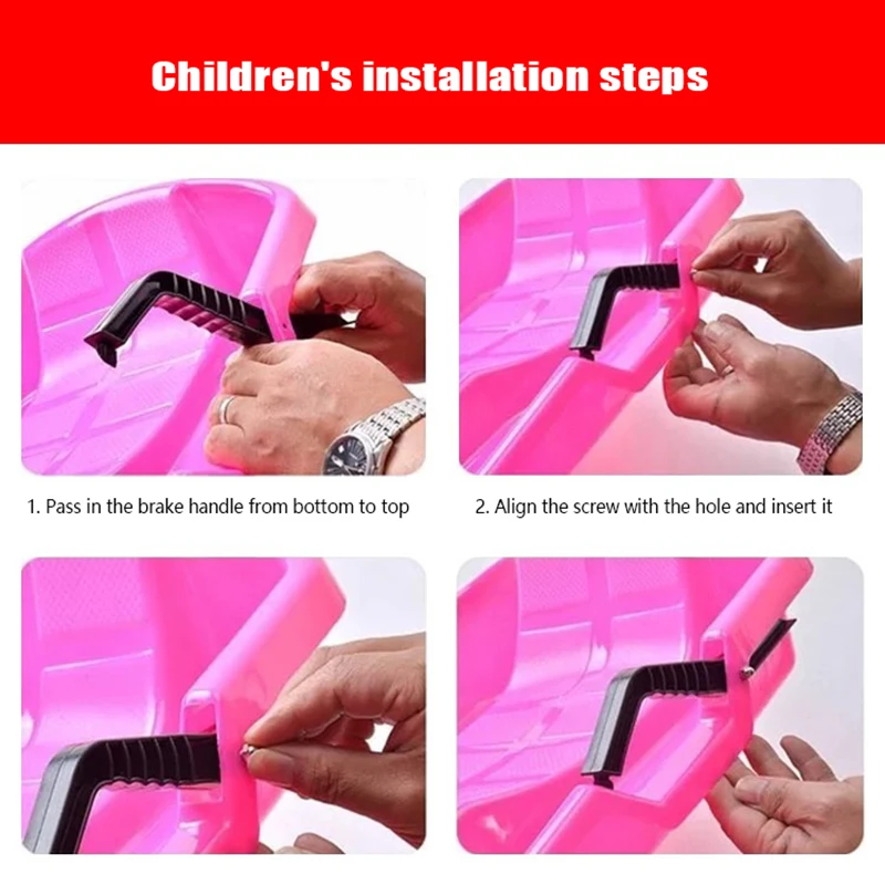Snow Sledge Snow Sled Snow Board Racer Ski Board Sledge Skid Sand Blue Note Color When Ordering Load Thicken Kids