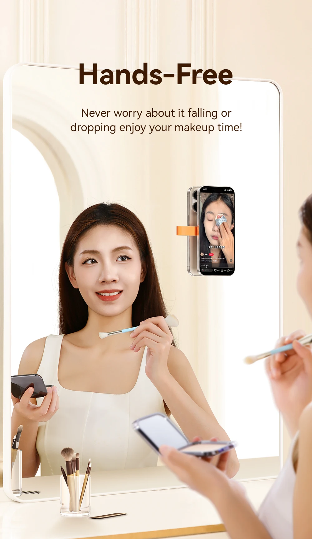Joyroom Suction Cup Magnetic Phone Holder Universal Hands-Free Silicone Suction