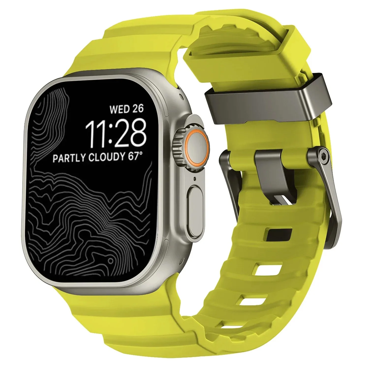 Premium Fluororubber Watch Strap - High-End Fashion Bracelet
