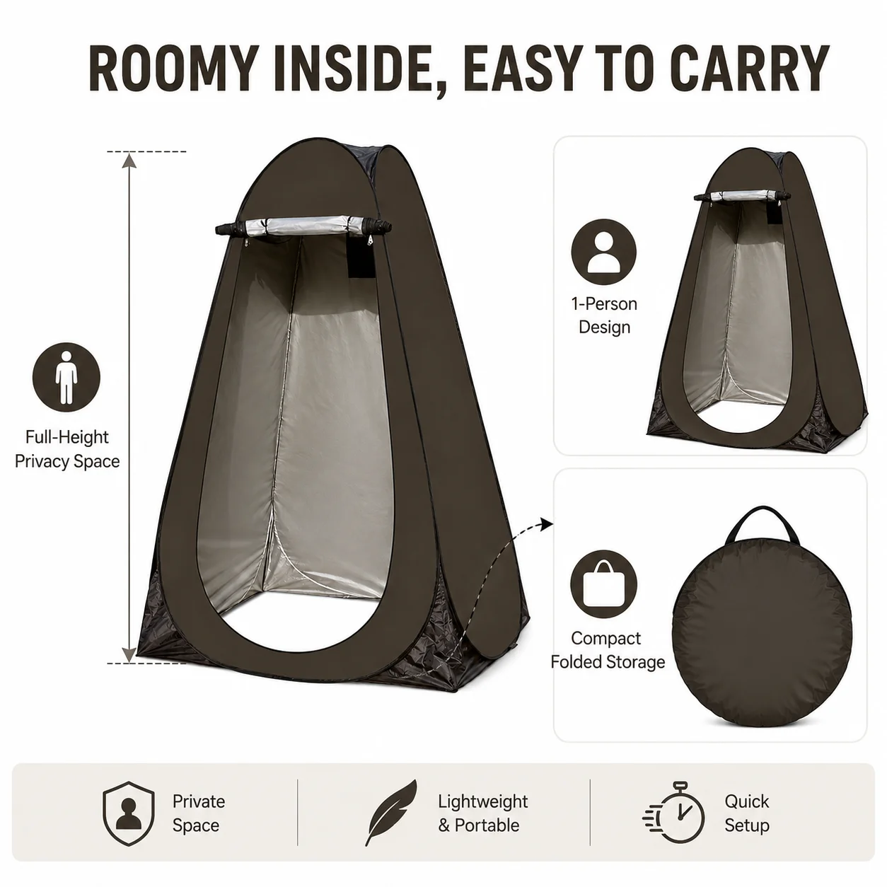 Portable Privacy Shower Tent 3