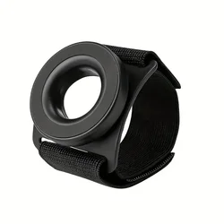 Enhanced Magnetic Bracket Mount Mobile Phone Holder with Wrist Strap (Black)