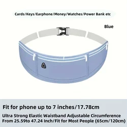 Enhanced Sports Waist Bag for Outdoor Activities - Ideal for Running, Cycling, and Gym Workouts (Blue)