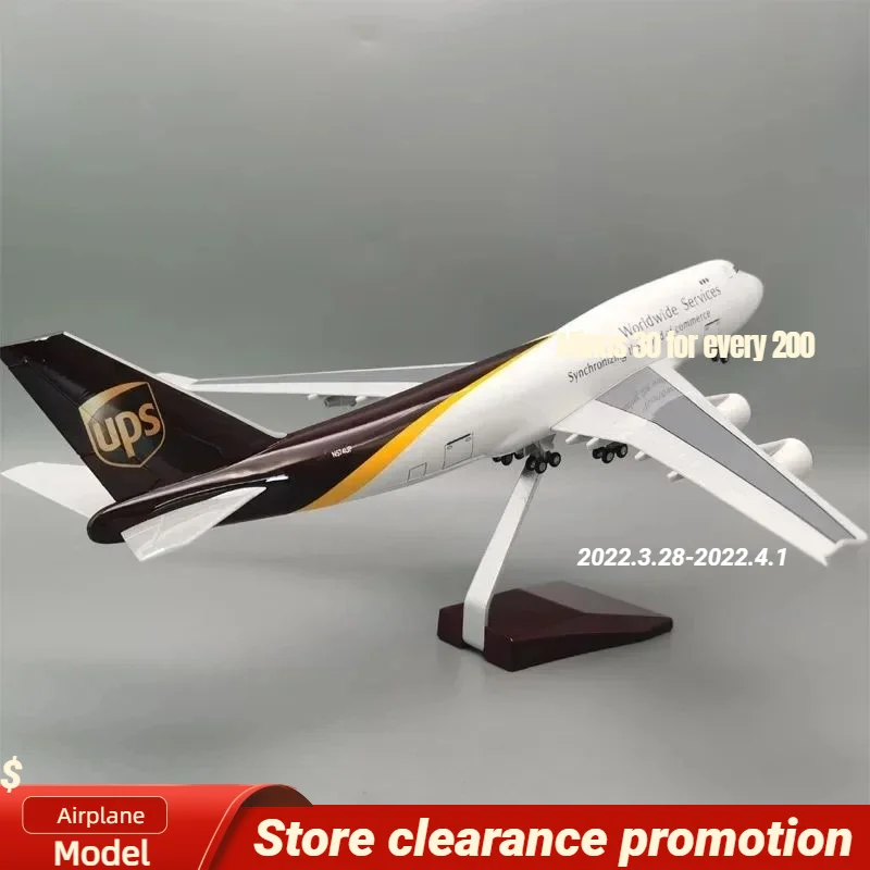 

Scale Model Boeing 747-400 1:160 Civil Aviation Cargo Airplane Aircraft Airlines Collection Toys Display For Fan Decoration Gift