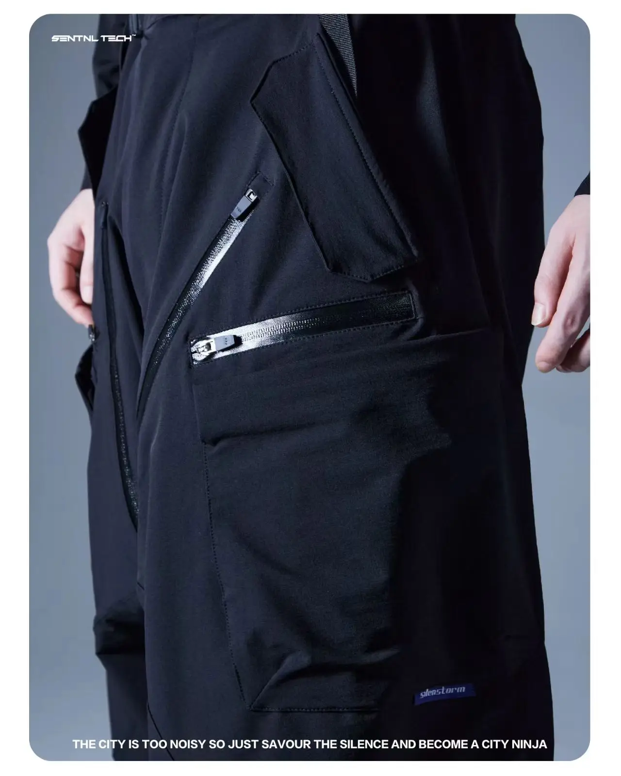 Silenstorm 25 aw Functional windbag low-waisted relaxed cargo wide-leg pants loose-fit multipocket leg op adjustment techwear