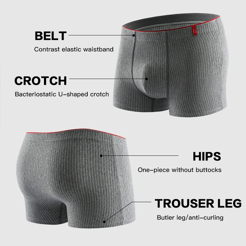 4 unids/lote Boxer para hombre, bragas sexis a rayas, ropa interior, bragas sexis, calzoncillos, pantalones cortos, ropa interior de moda, Boxers de lencería, calzoncillos