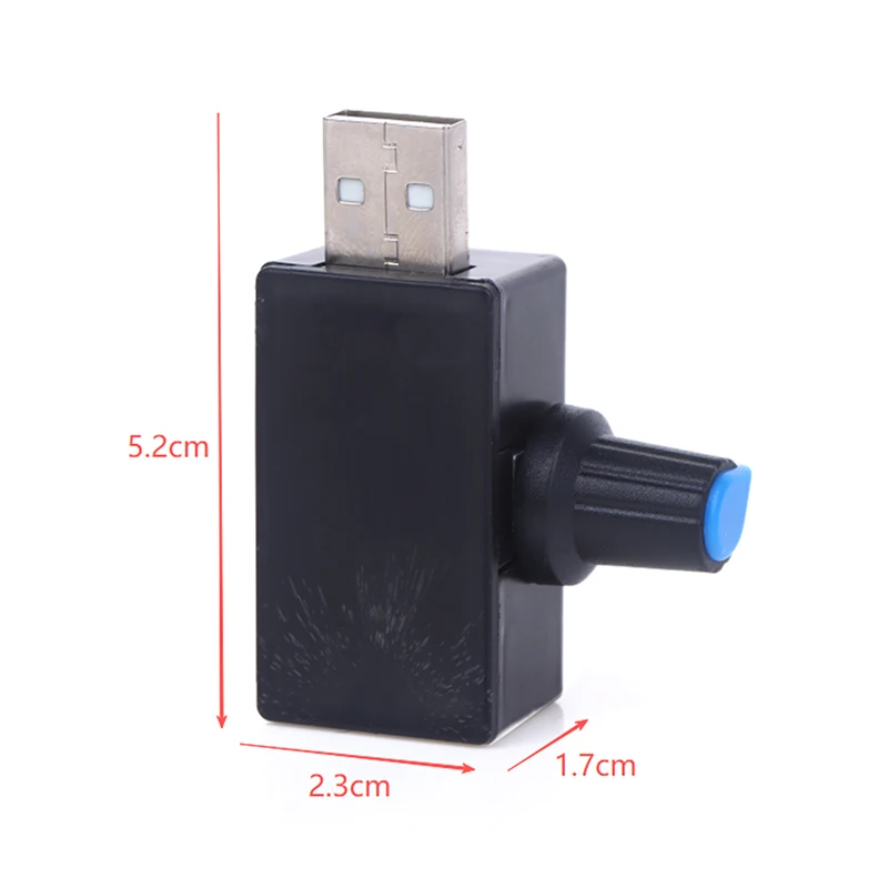 스위치가 있는 5W DC5V2A 팬 유도 속도 컨트롤러 USB 보호 유형-C USB 노트북 휴대폰 냉각 팬 컨트롤러
