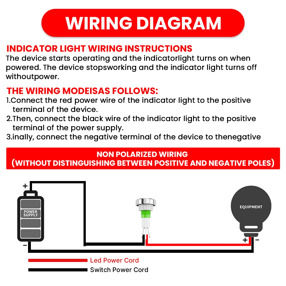 FILN 20PCS 10mm IP67 방수 파일럿 라이트 LED 경고 표시등 12-24V 110-220V 자동차 해양 제어 장치 대시보드용