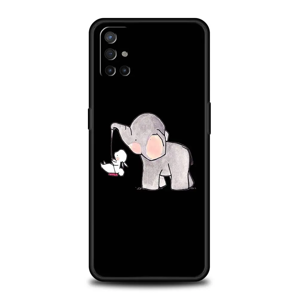 Couple Style Cartoon Phone Case - Black Cover