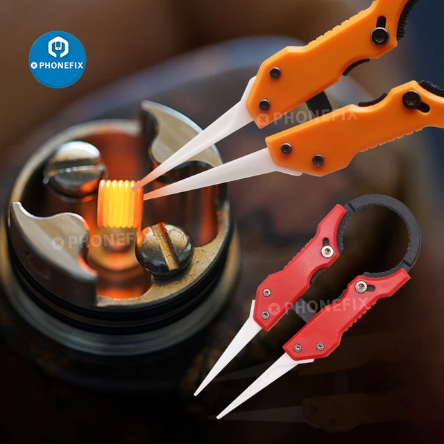 Precision Ceramic Tweezers Non-Conductive Anti-Static Highly Heat Resistant Plier
