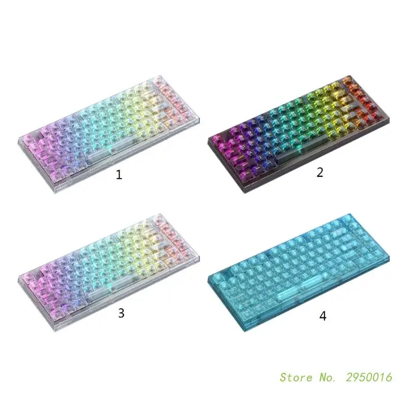 ciciglow Teclado mecânico para jogos com fio, 67 teclas RGB