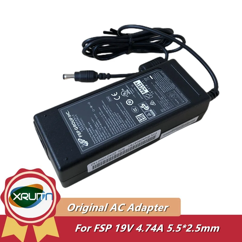 Fsp Original Fsp090-diebn2 19v 4.74a 90w 5.5*2.5 mm de Comutação Adaptador Alimentação ca Carregador para Hikvision Gravador Vídeo Fonte Alimentação