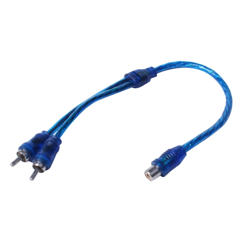 1 RCA Female To 2 RCA Male  й ̺  6 Pcs  