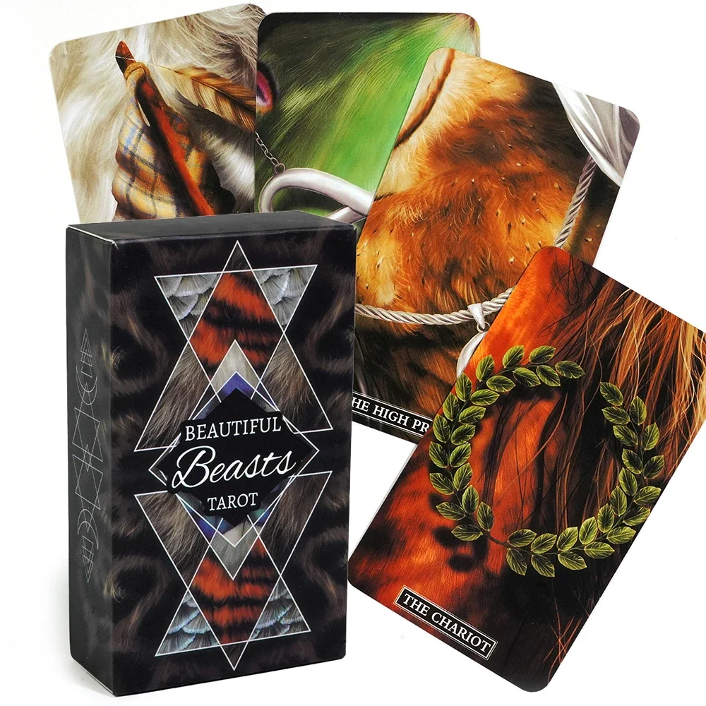 

The Beautiful Beasts Tarot Deck Beginner Tarot Deck Animal Tarot Deck Unique 78pcs Magic Fur Feathers Scales Skin Of Animal