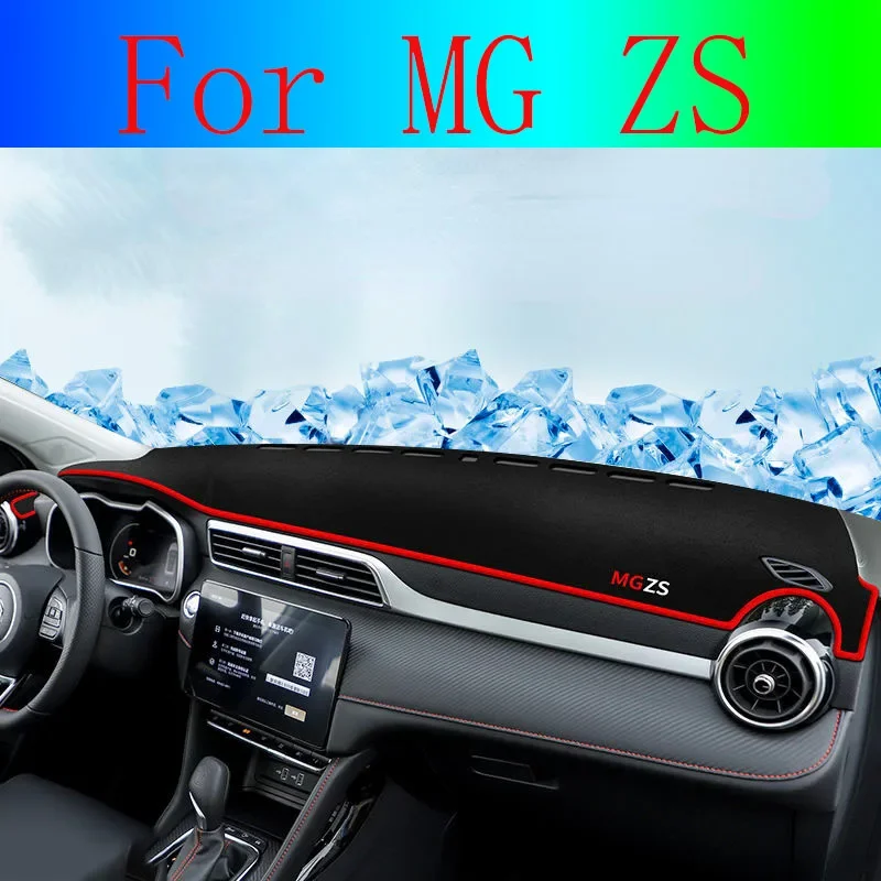 

For MG ZS MGZS Car Dashboard Cover Mats Sun Shade Avoid Light Pad Carpets Anti-UV Case 2017 2018 2019 2020 2021 2022 Accessories
