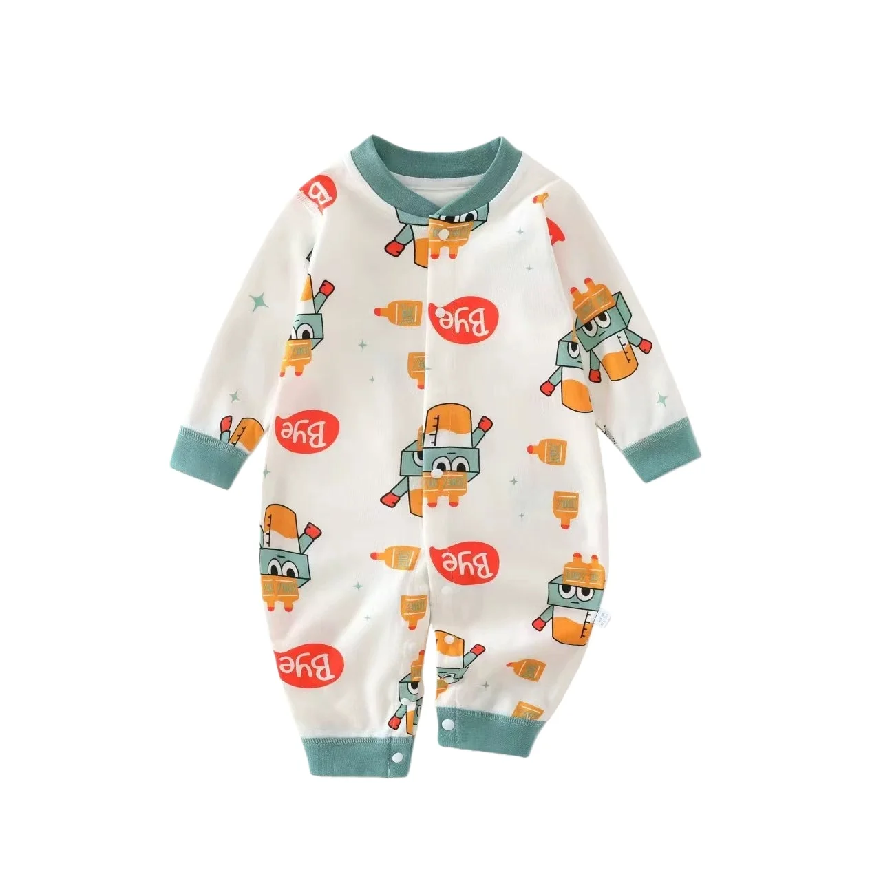 Autumn Baby Clothes Newbron Spring 100 Cotton Underwear Newborn Onesie Romper Long Sleeve Loungewear Outfit Bodysuit & One Piece