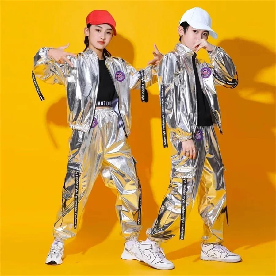 Costume Da Ballo Bambini Con Paillettes - Set Giacca E Pantaloni Hip Hop, Per Esibizioni - Foto 9