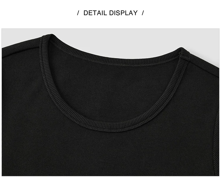 Dress Women Slim-Fit Waist-Cinching Dress Summer New Fake Two-Piece Round Neck Midi Versatile Dress