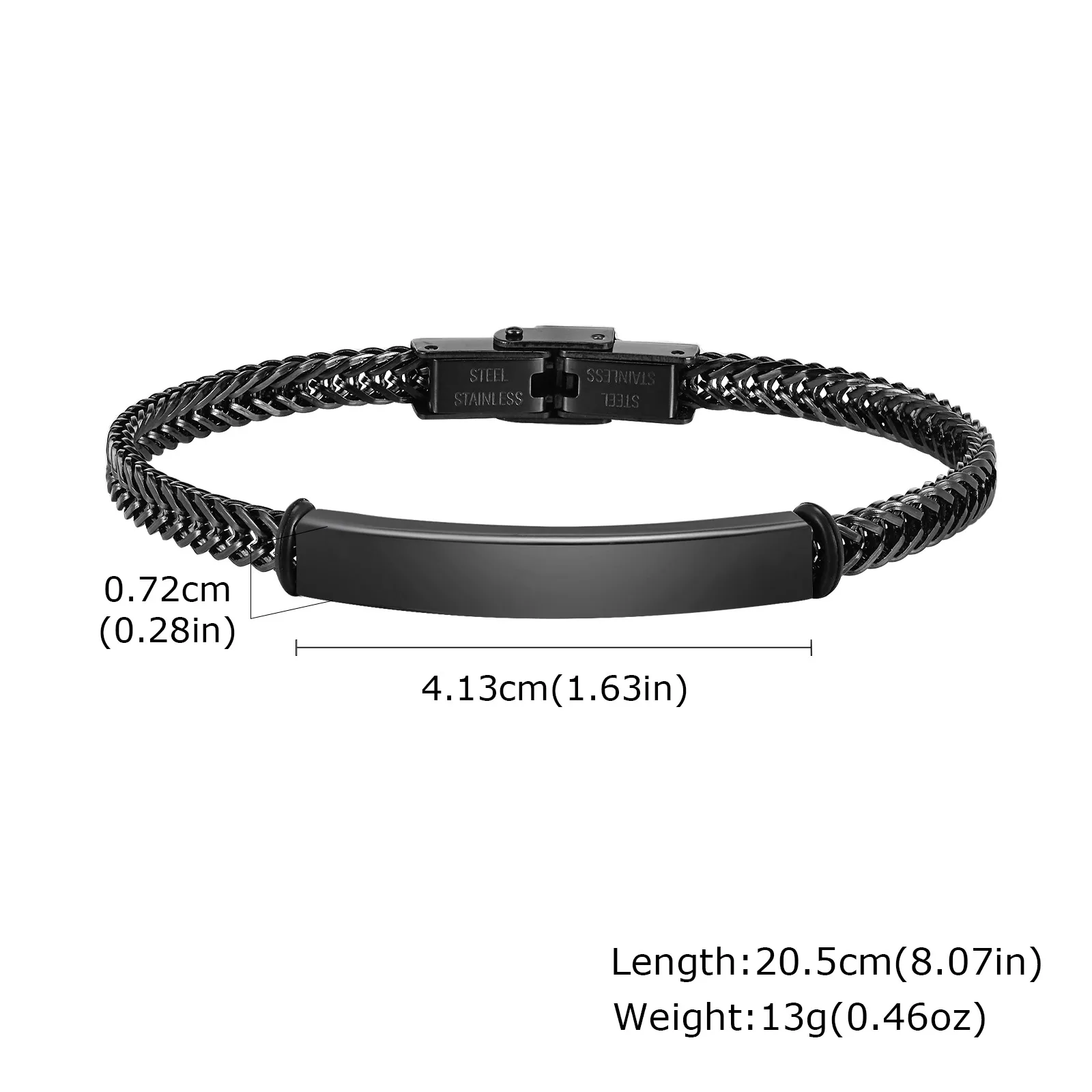 Personalisierte Armbänder für Männer und Frauen mit Namen, individuelles Edelstahlarmband, gedrehte Textur, Unisex-Armreifen, graviertes Geschenk – Detail 3