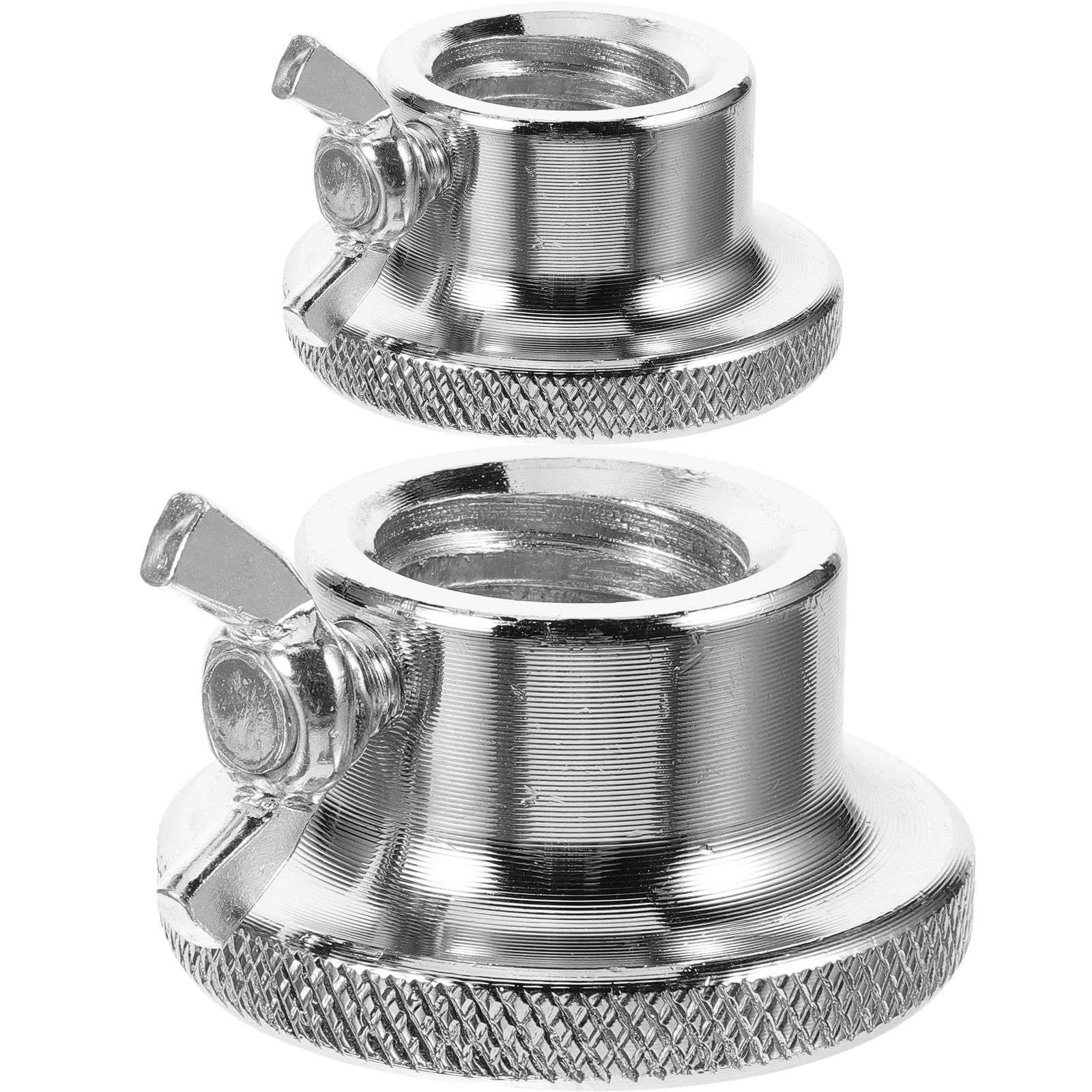 

2pcs Spinlock Collars Dumbbell Screw Clamps Dumbbell Bar Spinlock for Barbell Weight Lifting Silver