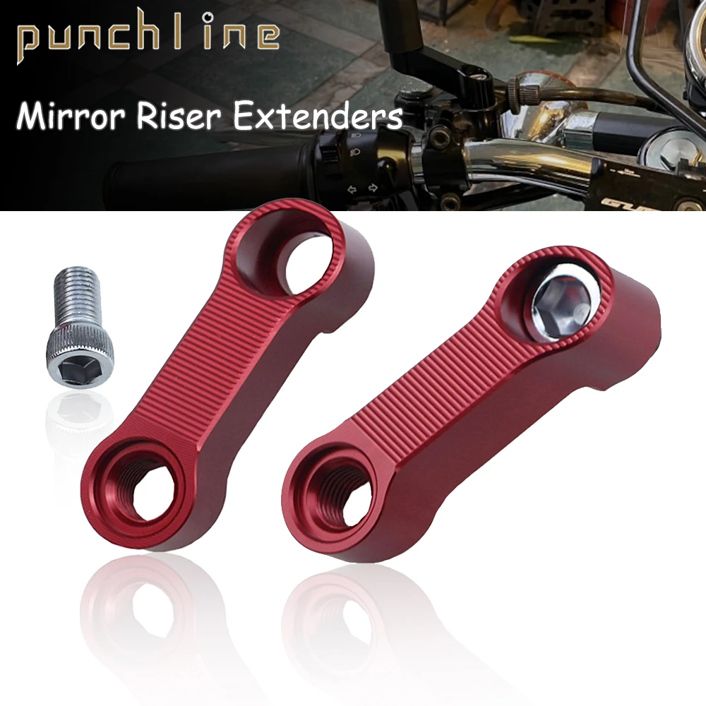 

Clockwise 2 Fit For CRF1000L CRF1100L CRF450L CRF250L CRF 250 RALLY RH Mirror Riser Extenders Spacers Extension Adapter Adaptor