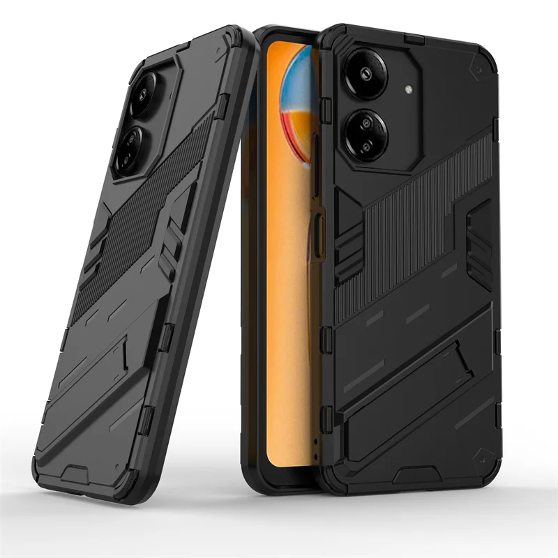 Rugged Armor Phone Case with Kickstand and Shockproof Holder