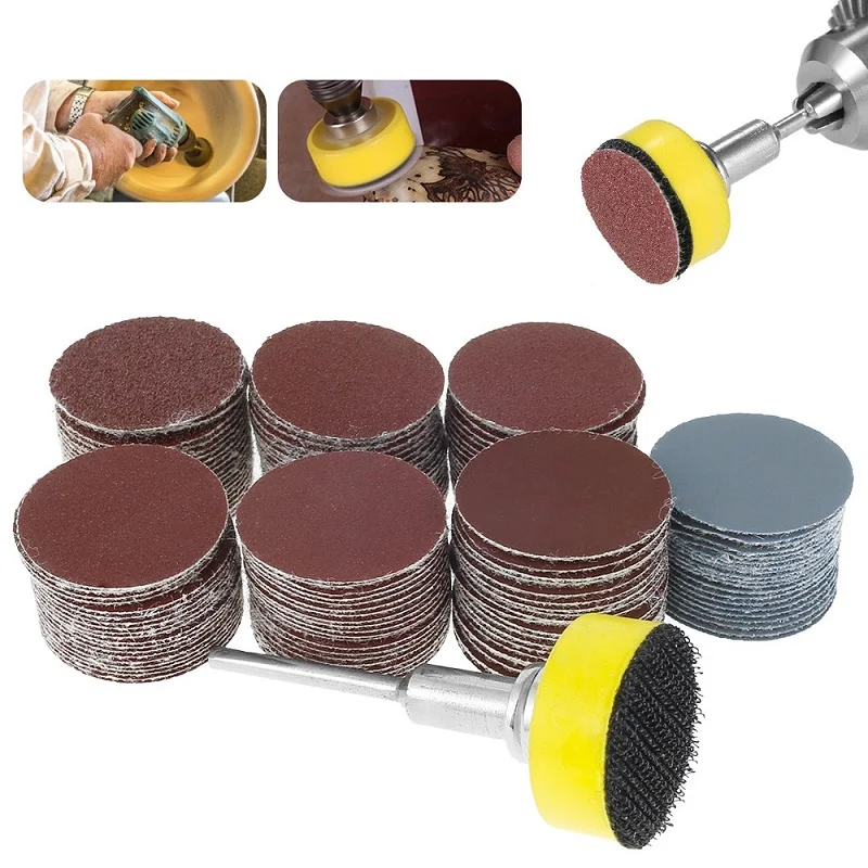 100Pcs 1 ġ 25mm  ũ е 100-3000 ׸   е Ÿ  Sandpapers ׼    ŰƮ